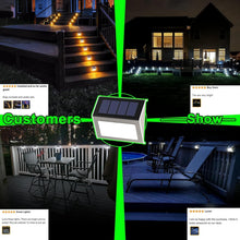 Load image into Gallery viewer, Warm Light Solar Garden Lights - 12-Pack Waterproof for Safe Outdoor Lighting