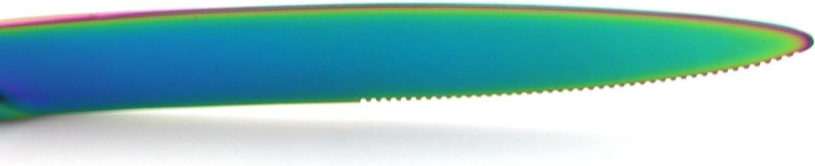 20-Piece Luxury Iridescent Flatware Set - Elegant Stainless Steel Silverware