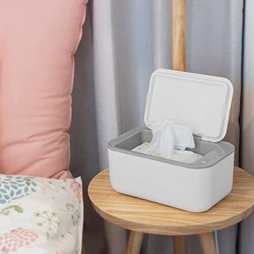 Portable 2-in-1 Baby Wipe Warmer and Dispenser with Even Heating & Moisture Seal