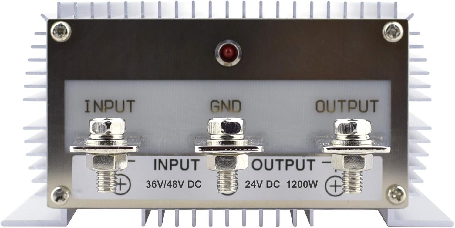 Aluminum IP68 1200W DC 36-48V to 24V Buck Converter with Multiple Protections