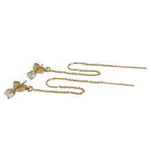 Load image into Gallery viewer, Elegant Cubic Zirconia Double Piercing Earrings - Sterling Silver or Gold Filled