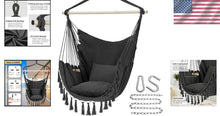 Load image into Gallery viewer, Stylish Portable Hammock Chair with Cushions - Ideal for Relaxation &amp; Reading