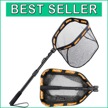 Load image into Gallery viewer, Compact &amp; Durable Rubber Coated Fishing Net - Safe Catch for All Fish Types