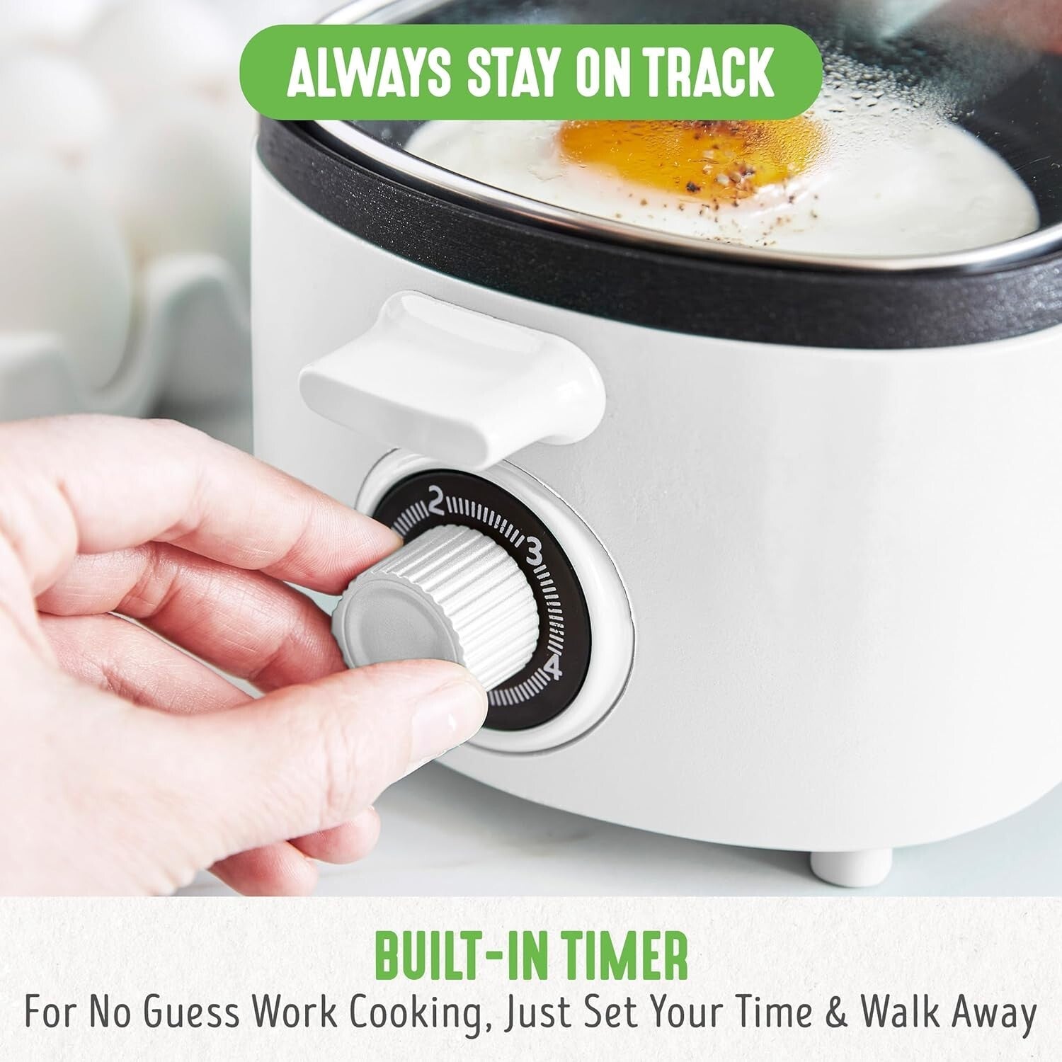 Healthy Ceramic Nonstick Breakfast Maker: Cook Eggs, Meat & Toast Efficiently