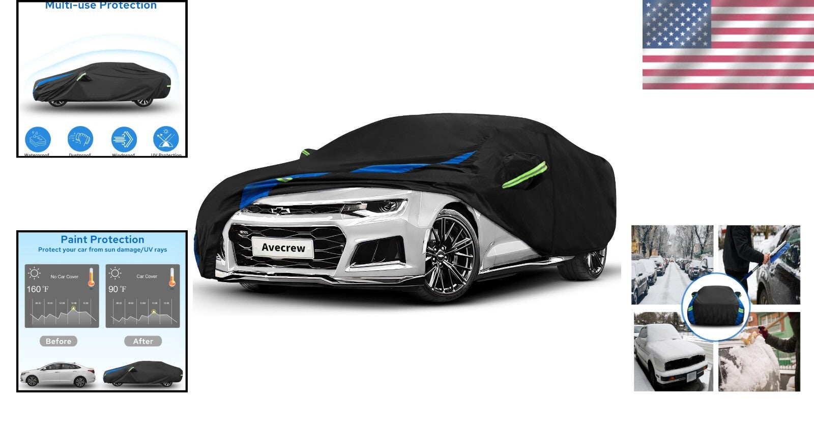 Custom Fit Waterproof Car Cover for Camaro | All-Weather Exterior Protection