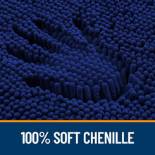 Load image into Gallery viewer, Luxurious 40x32 Navy Chenille Bath Rug - Stain Resistant with Quick Dry Feature