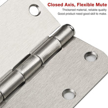 Load image into Gallery viewer, Rounded Satin Nickel 3.5'' Door Hinges - 36 Pack with Screws for Durable Use