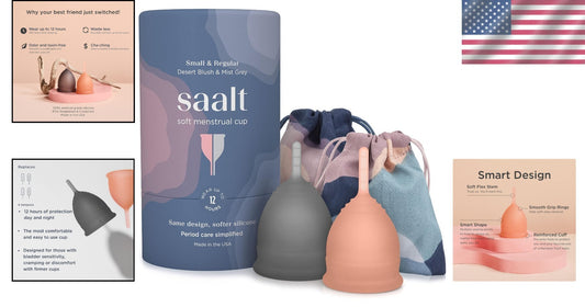 BPA-Free Menstrual Cup - Durable Silicone for Leak-Free, Comfortable Wear