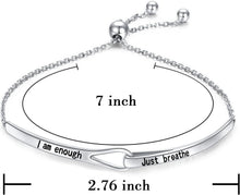 Load image into Gallery viewer, Meaningful Sterling Silver Inspirational Bracelet for Women - Perfect Gift Idea