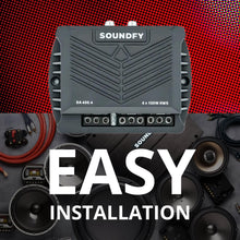 Load image into Gallery viewer, Compact 4-Channel Digital Car Audio Amplifier - 400W RMS with Crossover