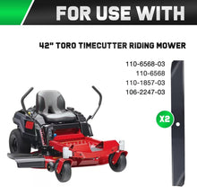 Load image into Gallery viewer, Precision 42-Inch Mower Blades for Toro Timecutter - 2 Pack, Rust-Resistant