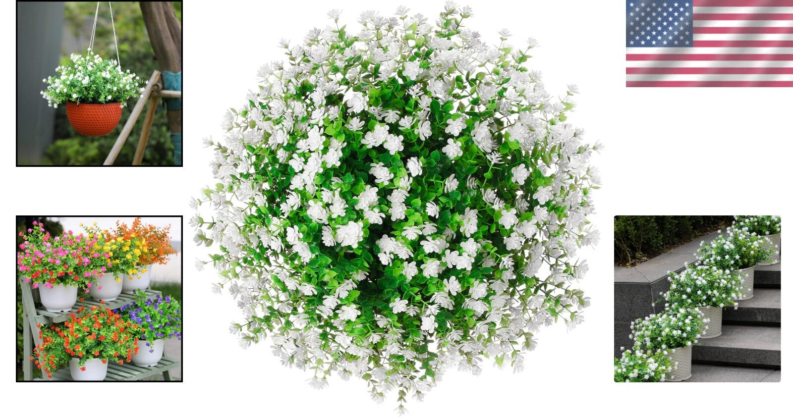 Eco-Friendly 60-Piece Fake Daffodils Boxwood Plants - Perfect for Outdoor Beauty