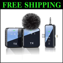 Load image into Gallery viewer, Omnidirectional Lavalier Microphone - Perfect for Vlogs, Interviews &amp; TikTok