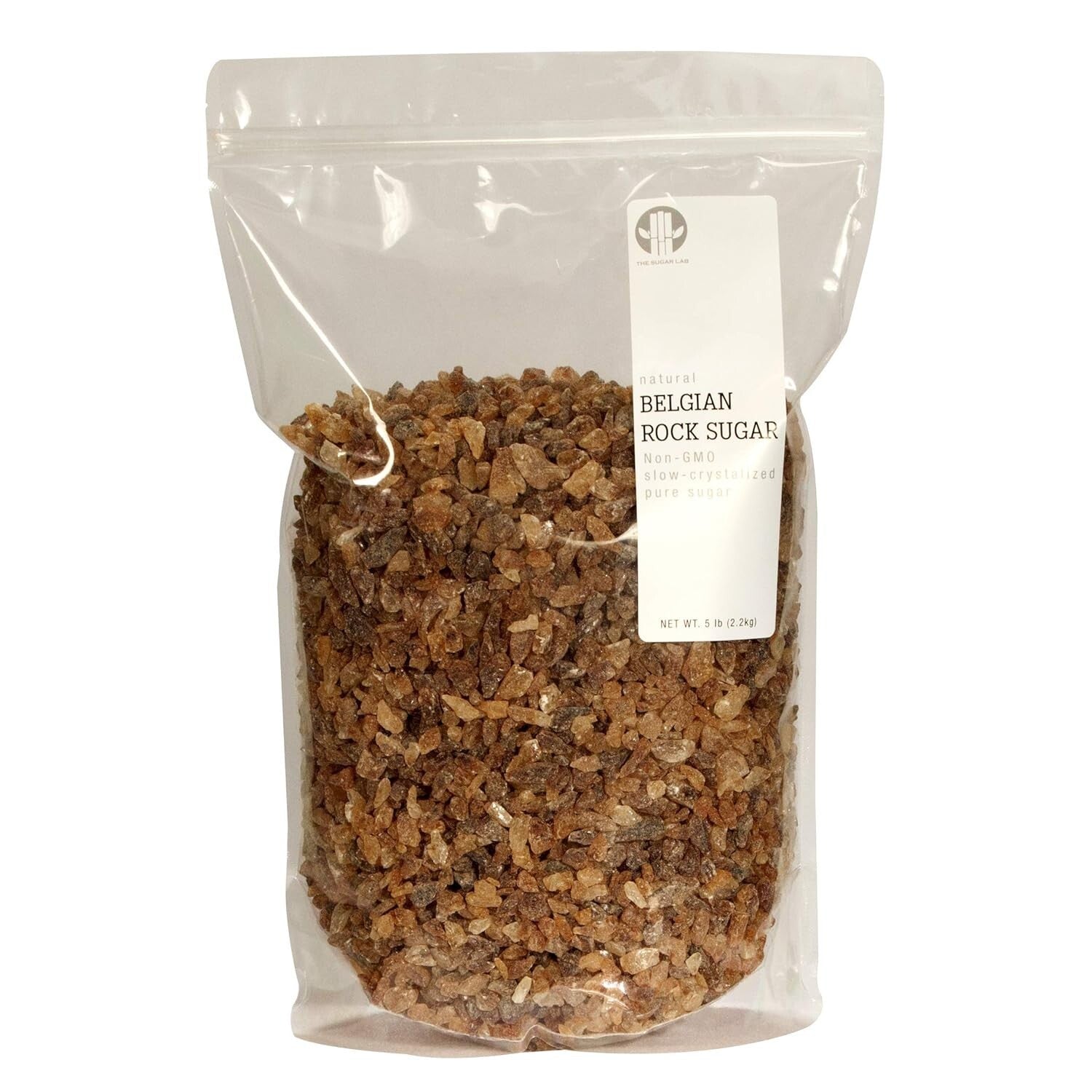 Versatile 5lbs Belgian Brown Rock Sugar – Ideal for Baking, Beverages & Desserts