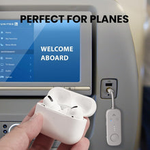 Load image into Gallery viewer, Dual Device Airplane Bluetooth Adapter with aptX Adaptive for Optimal Sound