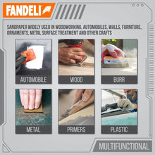Load image into Gallery viewer, 75 Sheets of 9'' x 11'' 220 Grit Sandpaper - Ideal for Hand and Orbital Sanding