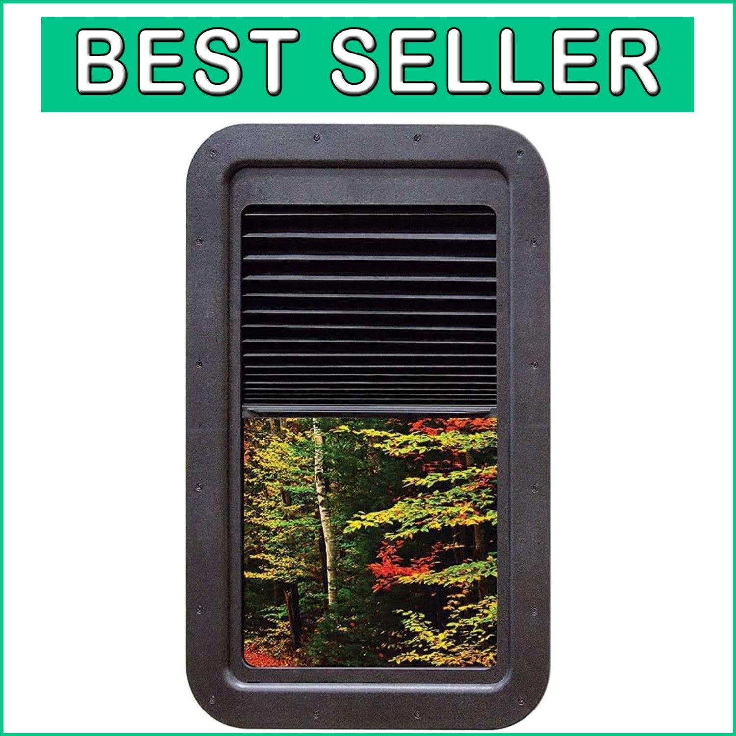 Easy Install Slim Shade for Door Window – Tinted Glass and Pleated Design