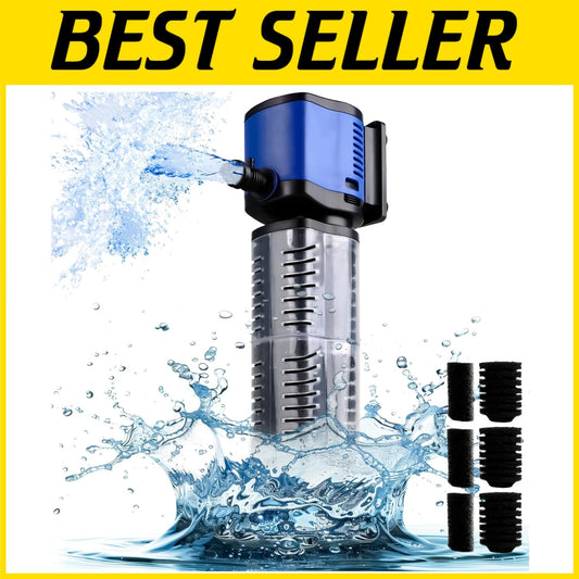 Efficient 660GPH Filter for 100-300 Gallon Fish Tanks - Odor & Impurity Removal
