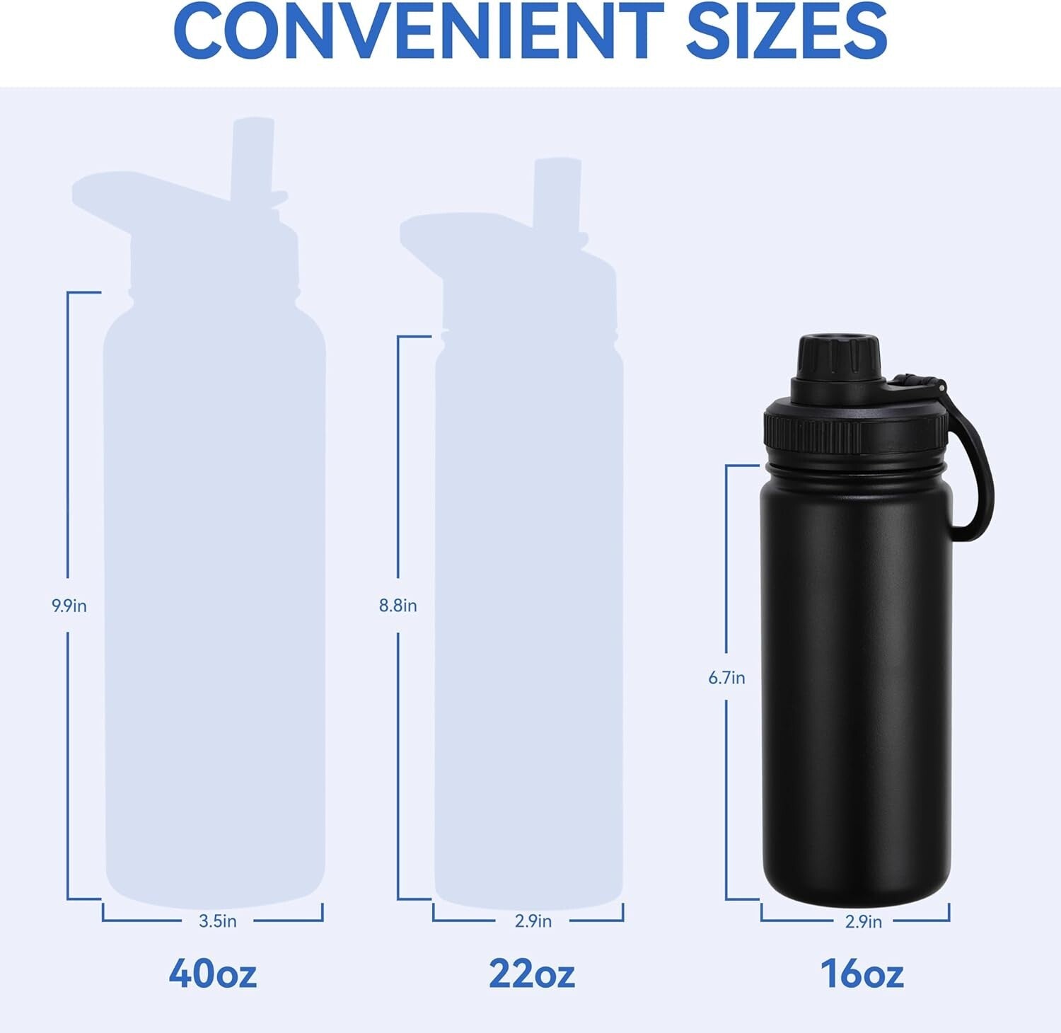 16oz Leakproof Kids Water Bottle - Insulated Stainless Steel for Active Kids