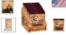 Load image into Gallery viewer, Cattleman's Cut Teriyaki Beef Jerky - 8 Resealable 2.5oz Packs of Flavor