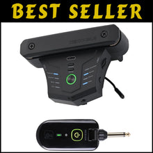Load image into Gallery viewer, Compact Acoustic Guitar Resonance Pickup with Wireless &amp; Wired Options - Black