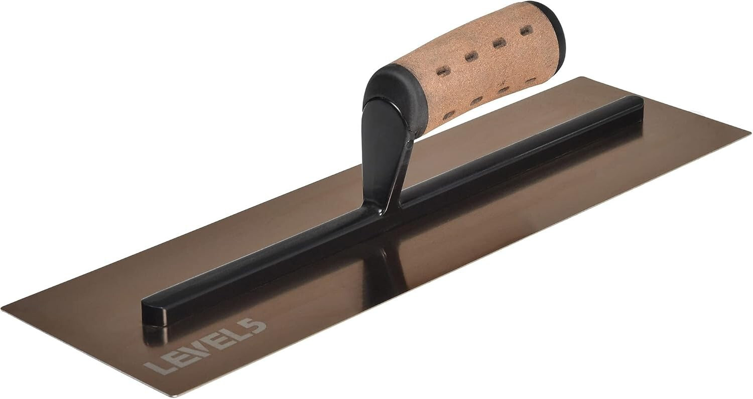 Durable 16" Flat Trowel with Impact-Resistant Handle for Perfect Wall Finishes