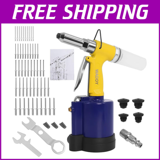 Efficient Pneumatic Riveting Gun with Quick Release Valve & Steel Teeth Design