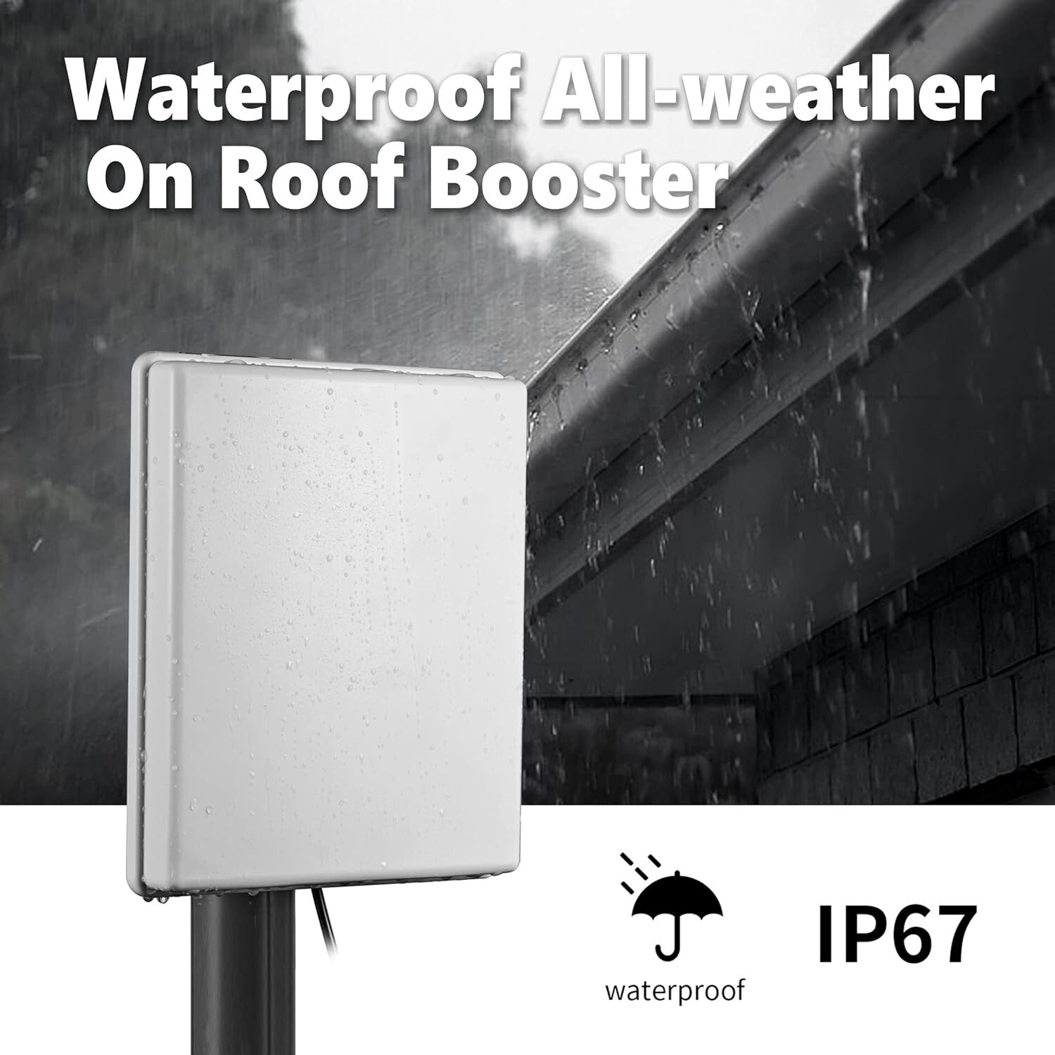 15dBi Dual Band Outdoor WiFi Booster Panel Antenna with 10Ft Waterproof Cable