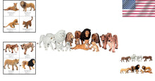 Load image into Gallery viewer, Durable Eco-Friendly 13-Piece Lion Figurine Playset for Kids' Imaginative Play