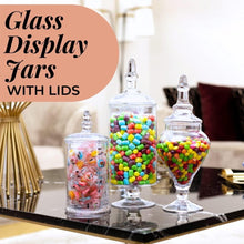 Load image into Gallery viewer, Chic Large Apothecary Jars with Lids - Ideal for Decorative Use &amp; Candy Bars