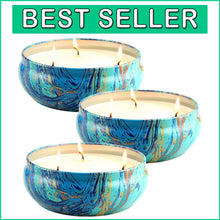 Load image into Gallery viewer, Natural Citronella Candle Set in Stylish Tin - Ideal for Outdoor Gatherings
