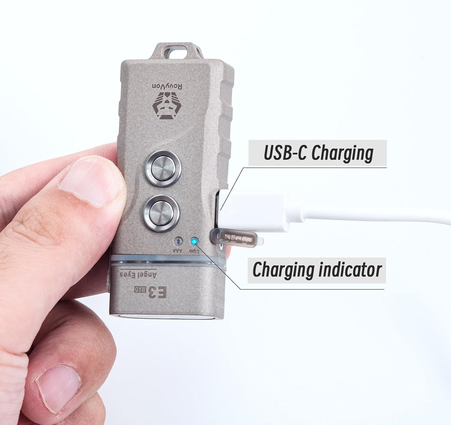 Durable Aluminum E3 Plus Flashlight - 700 Lumen Keychain Light for Outdoors