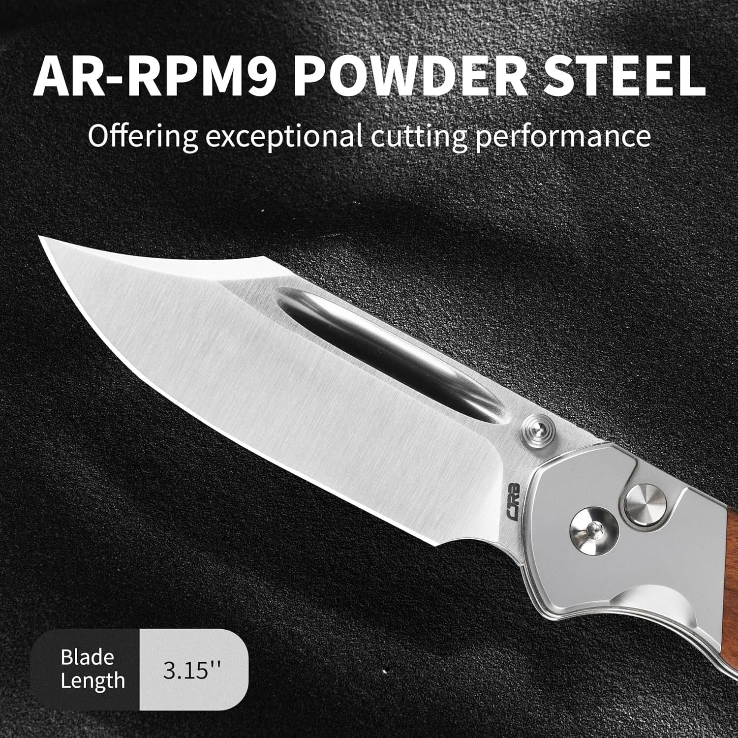 High-Performance Bowie Pyrite Knife - 3.15'' Clip Point Blade for Hunters