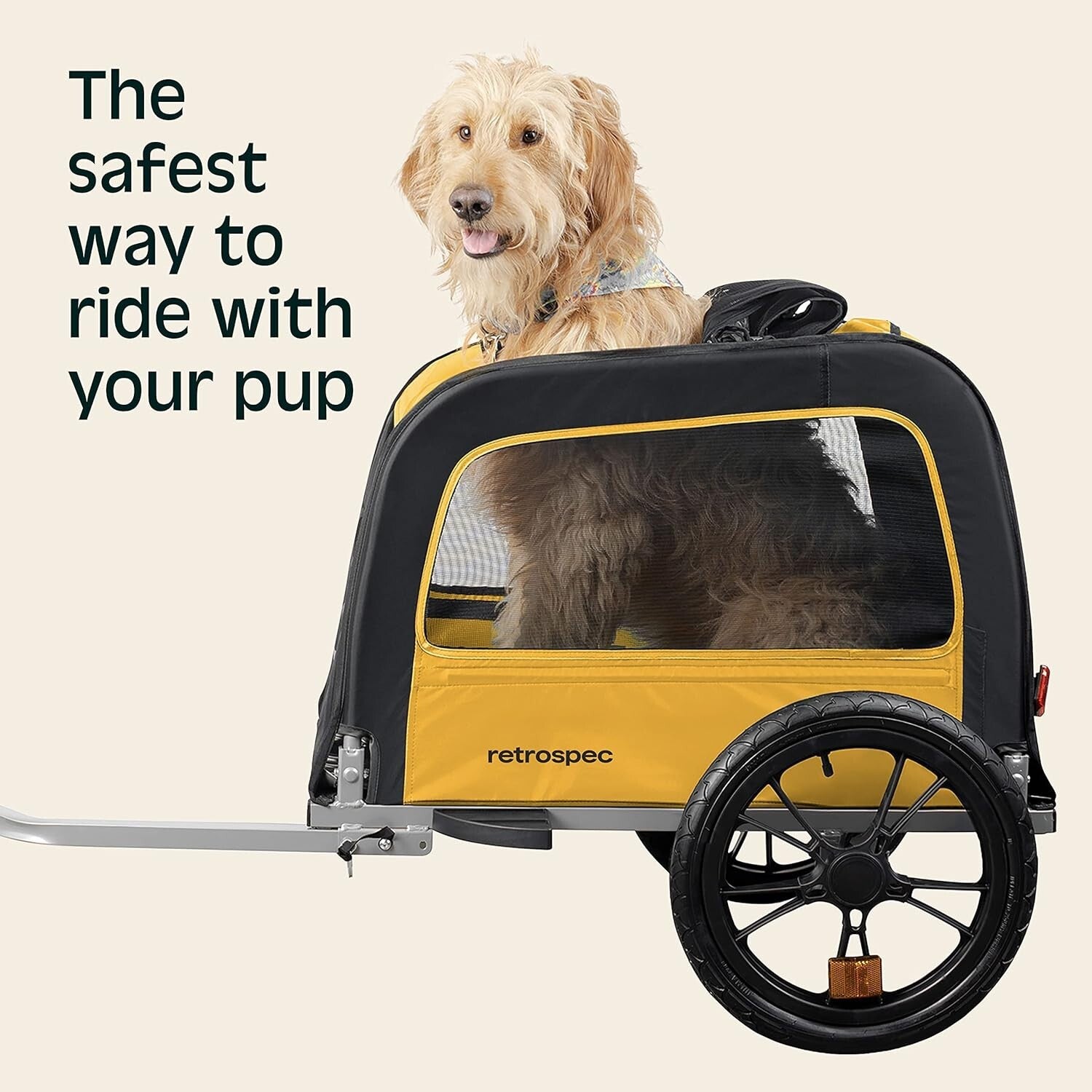 Compact Folding Pet Bike Trailer with Safety Features for Adventurous Pet Owners