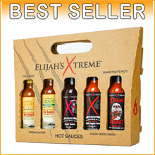 Load image into Gallery viewer, Gourmet Hot Sauce Gift Set - 5 Bottles of Flavor and Heat for Culinary Fun