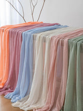 Load image into Gallery viewer, Breathable Cotton Cheesecloth Runners - Sage Green 6pcs for Elegant Decor