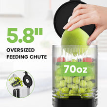 Load image into Gallery viewer, Compact Masticating Juicer - 5.8" Feeding Chute, High Juice Yield &amp; Quiet Motor