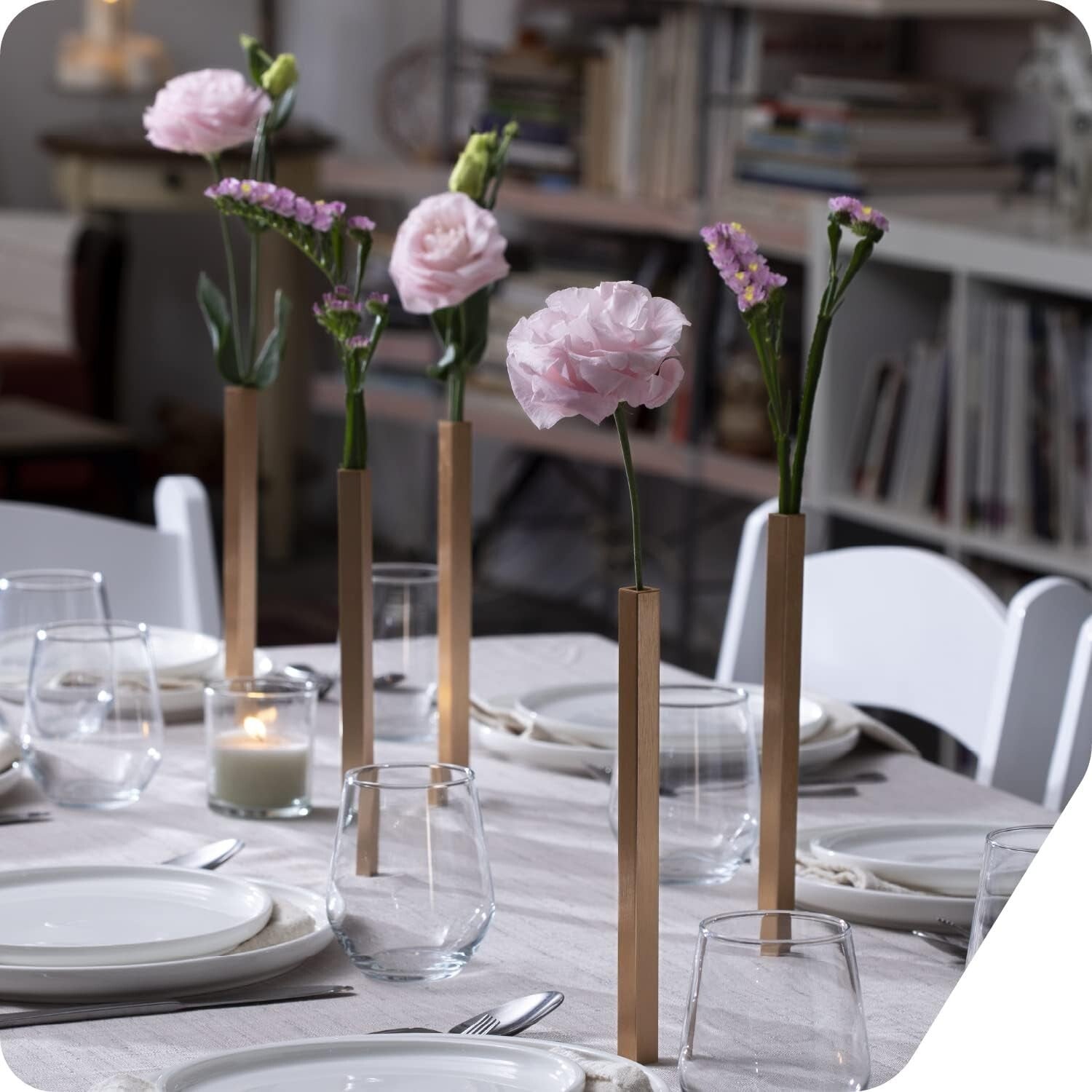 Elegant Magnetic Vases Set of 5 - Perfect for Flowers and Centerpieces