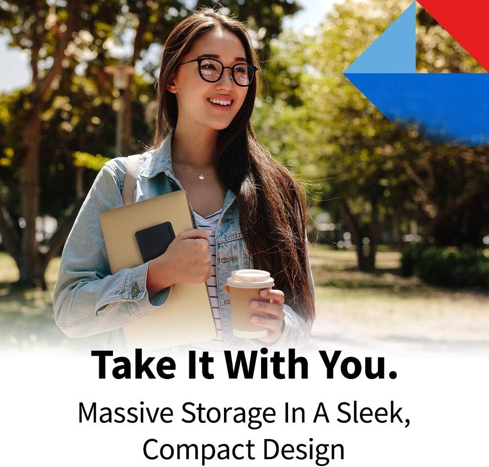 Compact 2TB USB 3.0 External HDD - Ideal for Gaming, Business & Personal Use