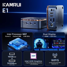 Load image into Gallery viewer, Ultra-Portable Mini PC with 12th Gen CPU, Ideal for Home, Office &amp; Multimedia