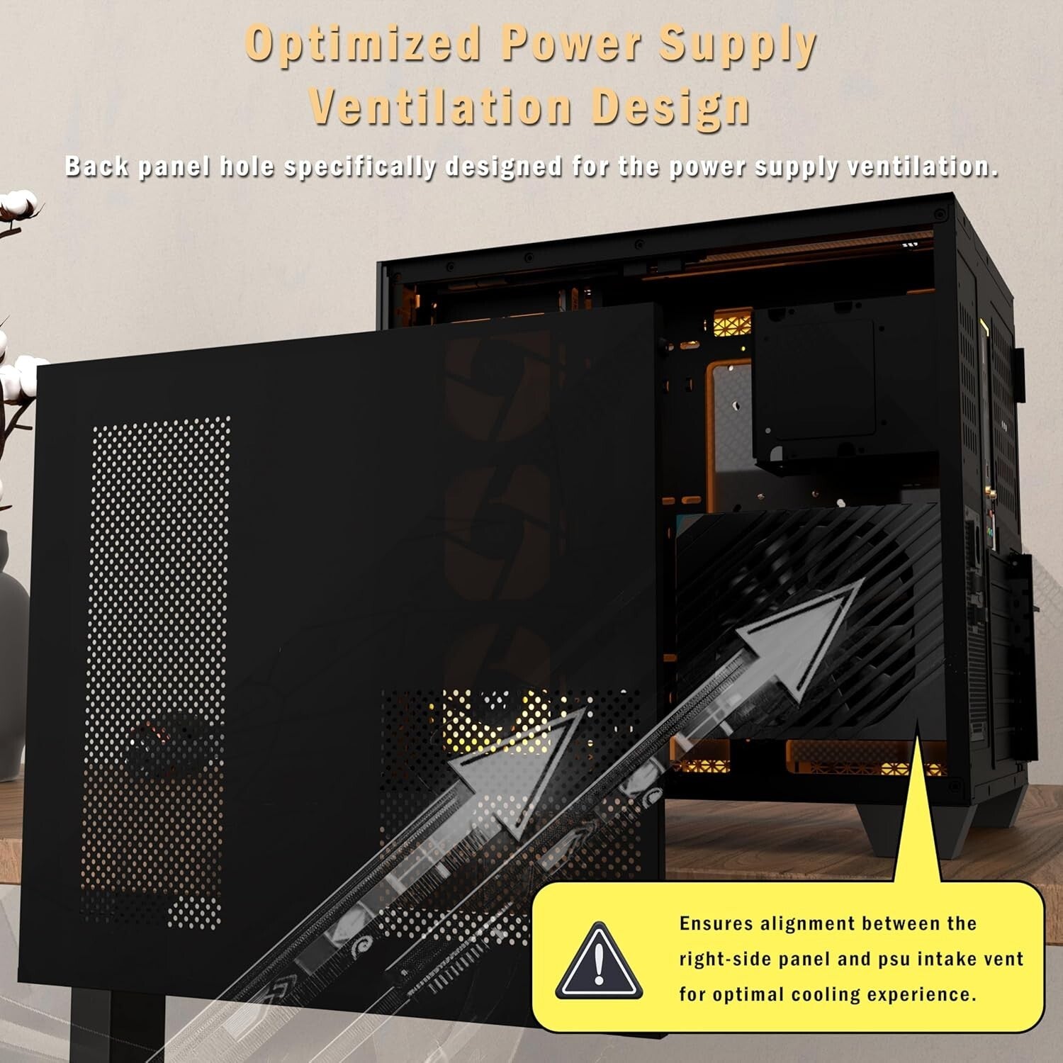 Efficient Mid-Tower Gaming Case: 9 ARGB Fans, Dual Glass, 360mm Radiator Support
