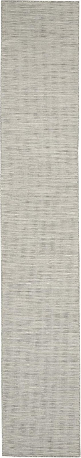 Versatile Light Grey 2'2" x 10' Area Rug - Ideal for Indoor and Outdoor Spaces