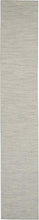 Load image into Gallery viewer, Versatile Light Grey 2'2" x 10' Area Rug - Ideal for Indoor and Outdoor Spaces