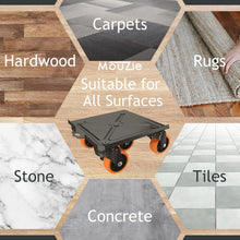 Load image into Gallery viewer, 5-Wheel Heavy Duty Furniture Lifter with Anti-Slip Pads - Ideal for Safe Moving