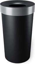 Load image into Gallery viewer, Elegant 16.5-Gallon Black/Nickel Trash Can - Stylish Storage Solution for Home