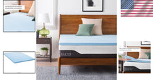 Load image into Gallery viewer, Plush 2 Inch Gel Memory Foam Mattress Topper - Ventilated for Better Sleep