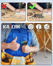 Load image into Gallery viewer, Portable 1/4 Inch Hex Bit Holder Set - Lightweight Aluminum with Carabiner