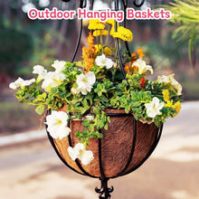 Load image into Gallery viewer, 4 Pack 20" Round Natural Coconut Coir Liners for Beautiful Hanging Baskets