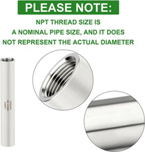 Load image into Gallery viewer, High-Pressure 3/4" NPT Stainless Steel Pipe Fittings - 2PCS for Versatile Use