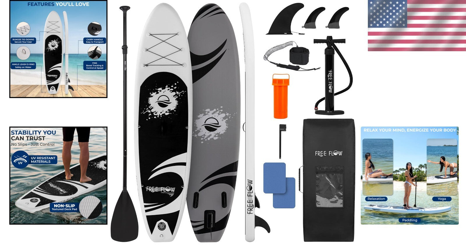 Lightweight Inflatable Paddle Board with Accessories – Ideal for All Ages